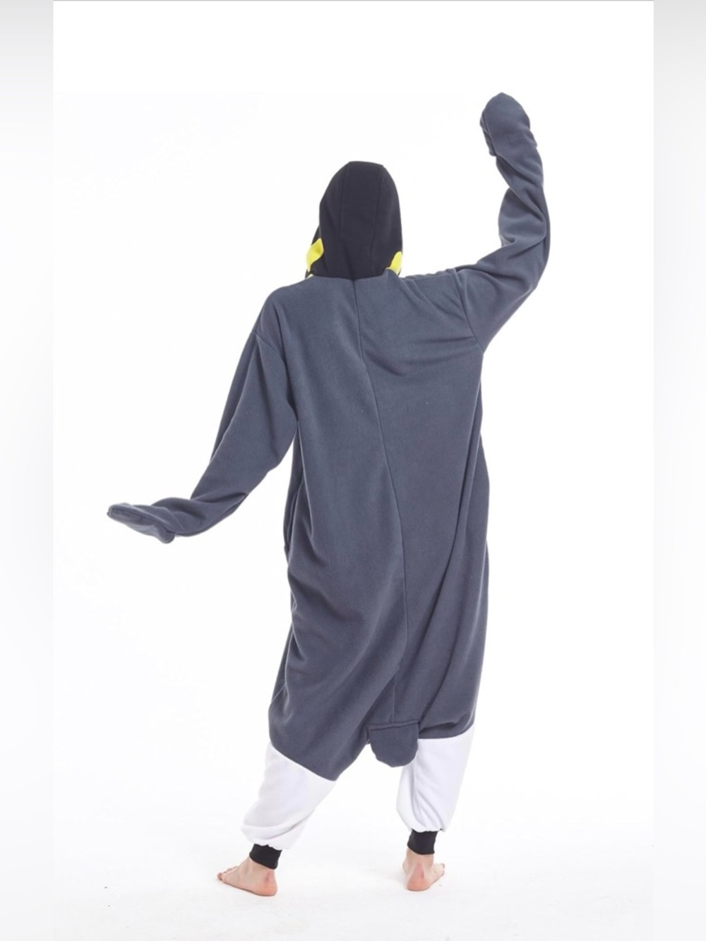 Gray & White Penguin Unisex Onesie - Picture 3 of 3